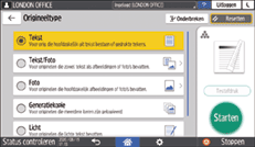 Afbeelding van bedieningspaneel