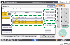 Afbeelding van bedieningspaneel