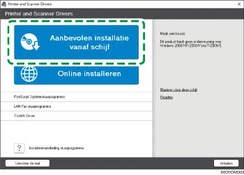 Illustratie stuurprogrammascherm