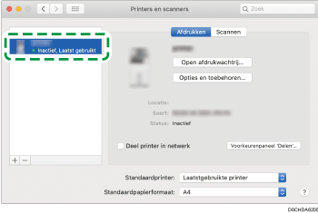 Illustratie stuurprogrammascherm
