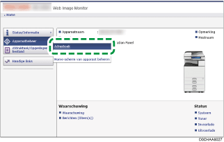 Afbeelding internetbrowserscherm