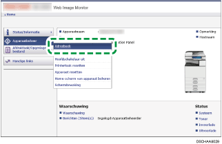 Afbeelding internetbrowserscherm