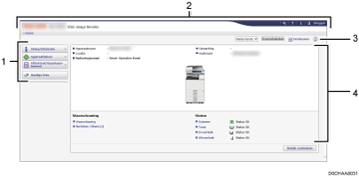 Schermafbeelding van internetbrowser (afbeelding met genummerde items)