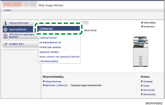 Afbeelding internetbrowserscherm