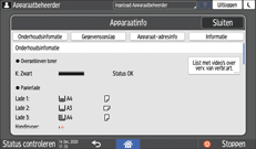 Afbeelding van bedieningspaneel