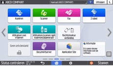 Afbeelding van bedieningspaneel