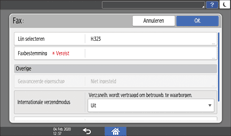 Afbeelding van bedieningspaneel