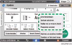 Afbeelding van bedieningspaneel