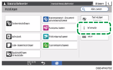 Afbeelding van bedieningspaneel