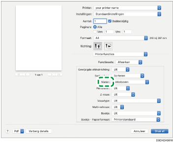 Illustratie stuurprogrammascherm