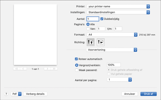 Illustratie stuurprogrammascherm