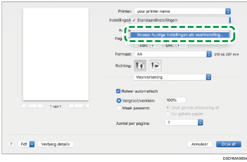 Illustratie stuurprogrammascherm