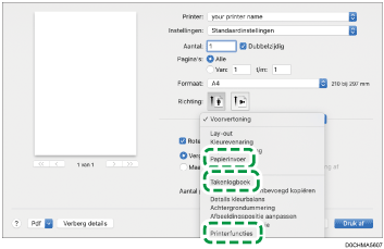 Illustratie stuurprogrammascherm
