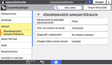 Afbeelding van bedieningspaneel