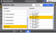 Afbeelding van bedieningspaneel