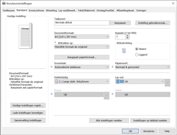 Illustratie stuurprogrammascherm