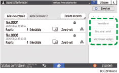 Afbeelding van bedieningspaneel