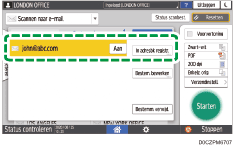 Afbeelding van bedieningspaneel