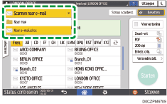 Afbeelding van bedieningspaneel
