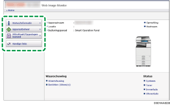 Afbeelding internetbrowserscherm