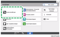 Afbeelding van bedieningspaneel