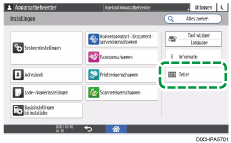 Afbeelding van bedieningspaneel
