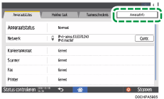 Afbeelding van bedieningspaneel