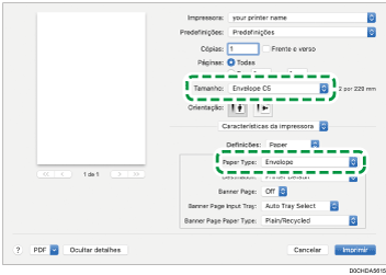 Ilustração do ecrã do driver