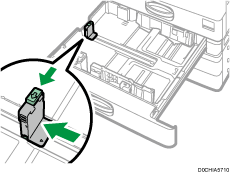 Ilustração da bandeja de papel