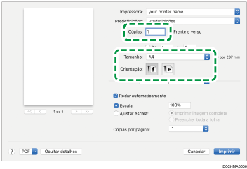 Ilustração do ecrã do driver