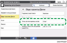 Иллюстрация экрана панели управления