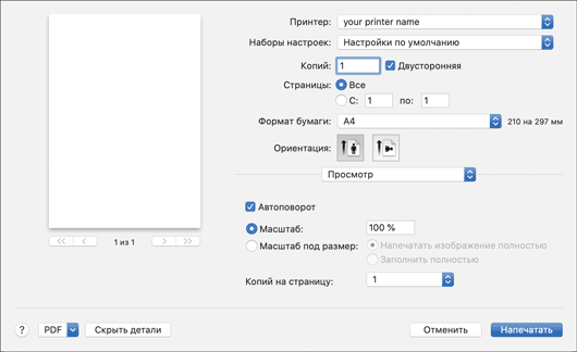 Иллюстрация окна драйвера