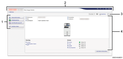Bild av webbläsarens skärm (numrerad)