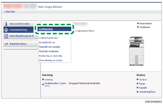 Bild av webbläsarens skärm