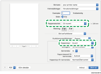 Bild på drivrutinens skärmbild