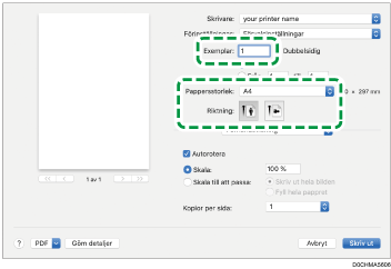 Bild på drivrutinens skärmbild