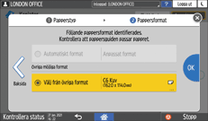 Bild på användarpanelens skärm