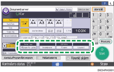 Bild på användarpanelens skärm