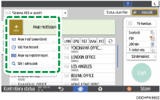 Bild på användarpanelens skärm