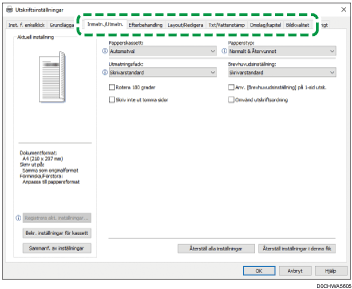 Bild på drivrutinens skärmbild