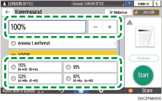 Bild på användarpanelens skärm