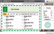 Bild på användarpanelens skärm