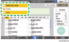 Bild på användarpanelens skärm