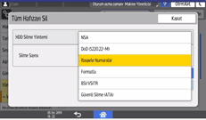 İşletim paneli ekran görseli