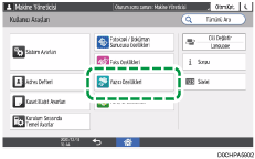 İşletim paneli ekran görseli