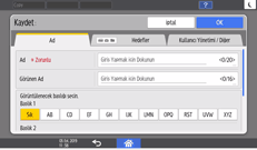 İşletim paneli ekran görseli