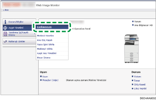 Ağ tarayıcısı ekranı resmi