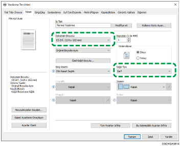 Sürücü ekranı gösterimi