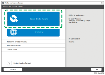 Sürücü yükleyici görseli
