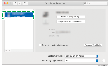 Sürücü ekranı gösterimi